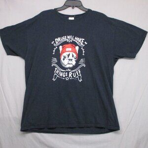 D.A.R.E Graphic Print T-Shirt Black Men Size‎ | XL